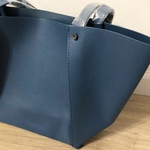 Neiman Marcus Faux Leather Tote Bag